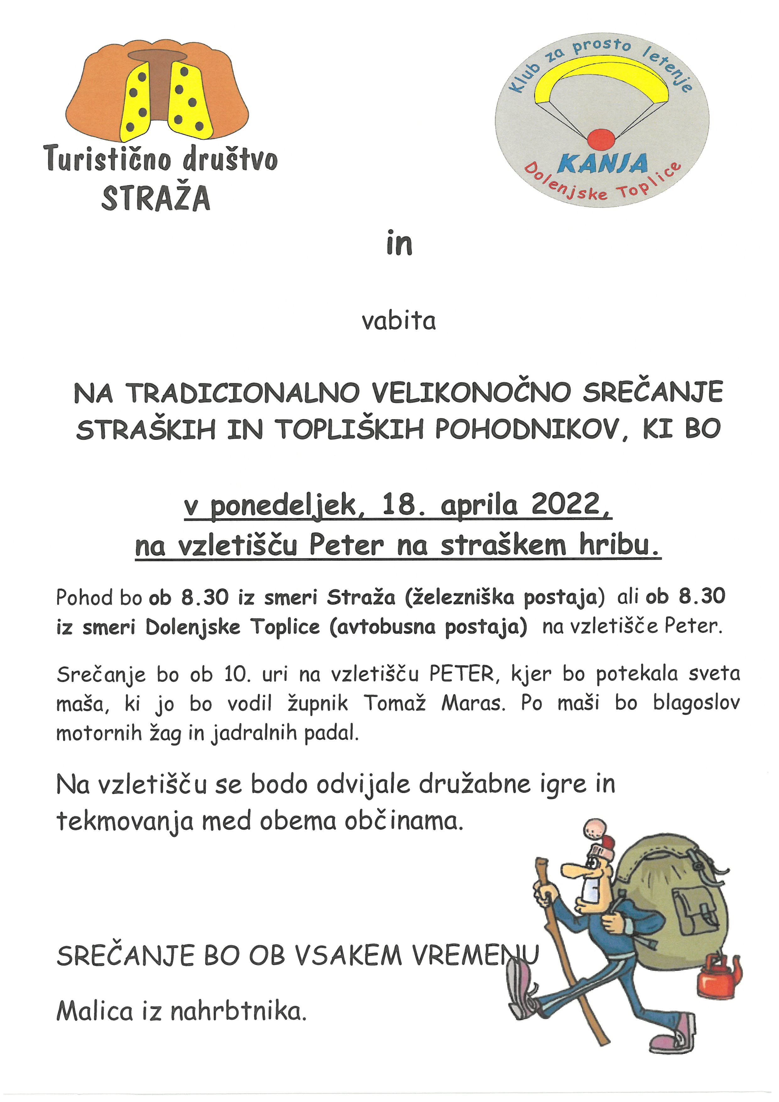 Vabilo – Velikonočni pohod